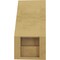 Ekena Millwork 5-inch W x 6-inch D x 10-inch H Merced Rough Cedar Woodgrain TimberThane Knee Brace, Primed BRCUR05X06X10MRCRCPR - alternate 2